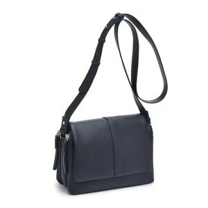 Elegant Black vegan  Leather Shoulder Bag